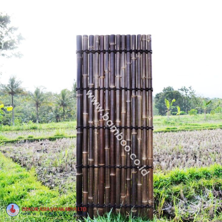 Black Bamboo Half Raft Panel | Bamboo Screen | Bamboo Screens | Bamboo Fence